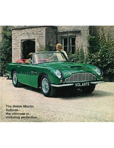 1966 ASTON MARTIN DB6 VOLANTE BROCHURE ENGLISH