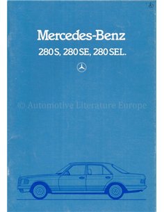 1981 MERCEDES BENZ S KLASSE BROCHURE DUITS