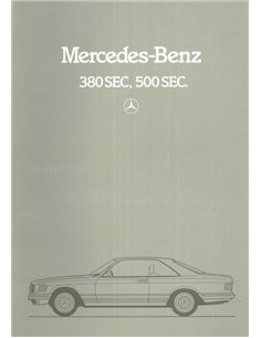 1981 MERCEDES BENZ S CLASS COUPE BROCHURE DUTCH