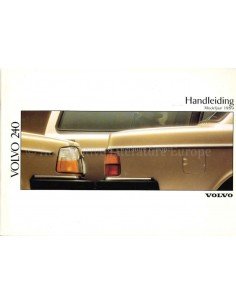 1991 VOLVO 240 BETRIEBSANLEITUNG NIEDERLÄNDISCH