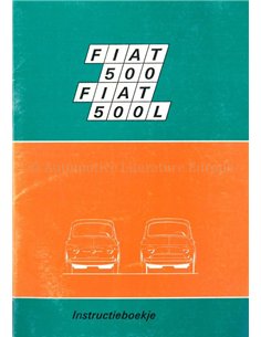 1972 FIAT 500 (L) BETRIEBSANLEITUNG NIEDERLÄNDISCH