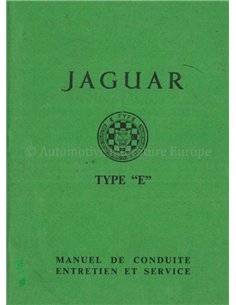 1962 JAGUAR E TYPE 3.8 INSTRUCTIEBOEKJE FRANS