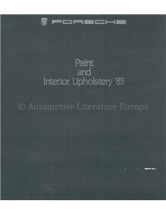 1985 PORSCHE 911 | 944 | 928 S KLEUREN & INTERIEUR BROCHURE ENGELS