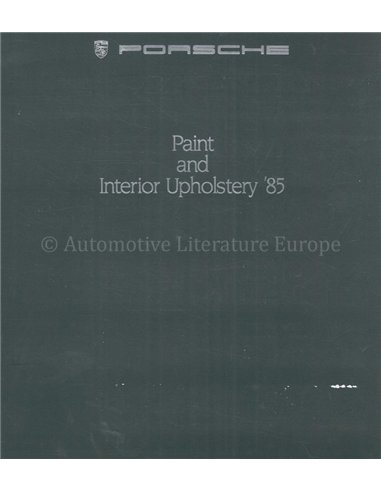 1985 PORSCHE 911 | 944 | 928 S COLOURS & INTERIOR BROCHURE ENGLISH
