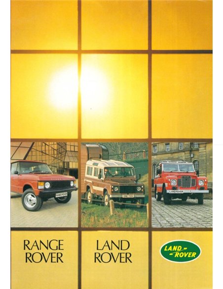 1982 LAND ROVER 88 | 110 | RANGE ROVER BROCHURE ENGELS