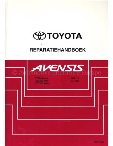 2003 TOYOTA AVENSIS WERKSTATTHANDBUCH NIEDERLÄNDISCH (TEIL 5)