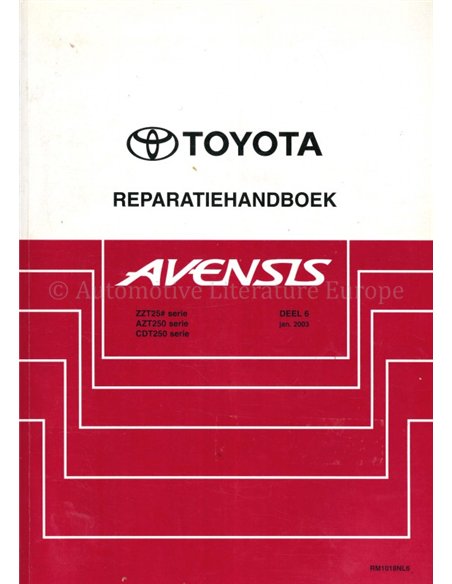 2003 TOYOTA AVENSIS WORKSHOP MANUAL DUTCH (PART 6)