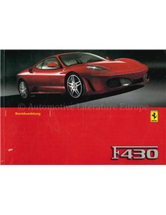 2004 FERRARI F430 OWNERS MANUAL GERMAN