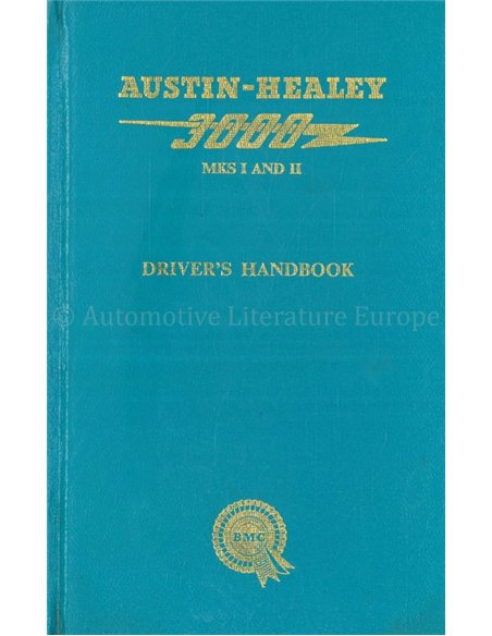 1963 AUSTIN HEALEY 3000 MKS I & II BETRIEBSANLEITUNG ENGLISCH