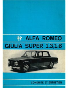 1973 ALFA ROMEO GIULIA SUPER INSTRUCTIEBOEKJE FRANS