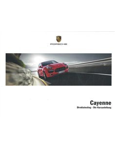 2013 PORSCHE CAYENNE KURZANLEITUNG DEUTSCH