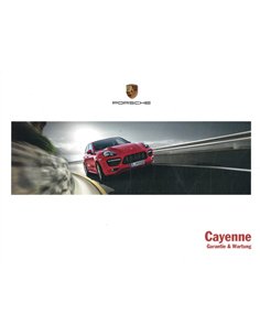 2013 PORSCHE CAYENNE GARANTIE & ONDERHOUD DUITS