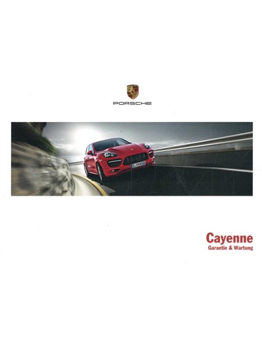 2013 PORSCHE CAYENNE GARANTIE & WARTUNG DEUTSCH