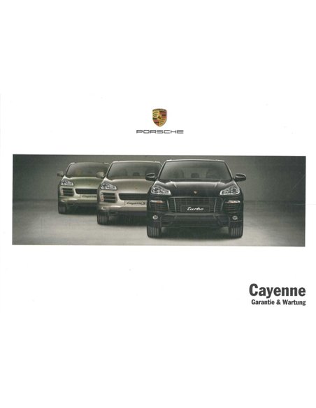 2010 PORSCHE CAYENNE GARANTIE & ONDERHOUD DUITS