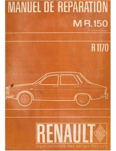 1969 RENAULT 12 WORKSHOP MANUAL ENGLISH