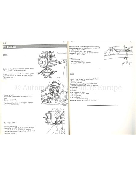1969 RENAULT 12 WERKSTATTHANDBUCH ENGLISCH