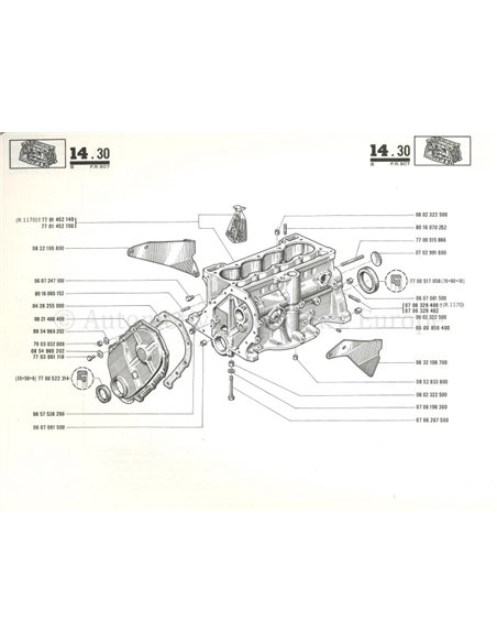 1970 RENAULT 12 ERSATZTEILKATALOG 