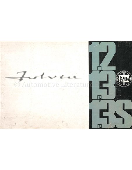 1969 LANCIA FULVIA 12 | 13 | 13S PROSPEKT 