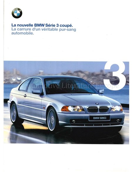 1999 BMW 3 SERIE COUPÉ BROCHURE FRANS