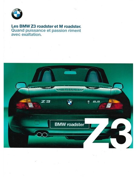 1999 BMW Z3 ROADSTER | M ROADSTER BROCHURE FRENCH