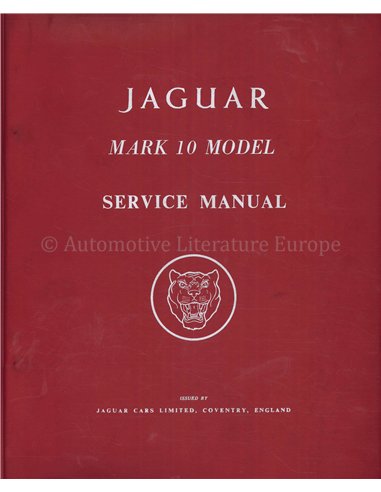 1960 JAGUAR MARK 10 WORKSHOP MANUAL ENGLISH