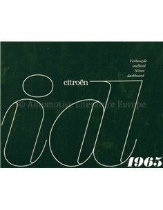 1965 CITROEN ID 19 BROCHURE NEDERLANDS