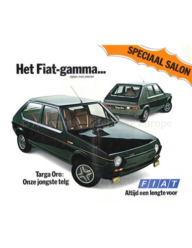 1980 FIAT PROGRAMM PROSPEKT NIEDERLÄNDISCH