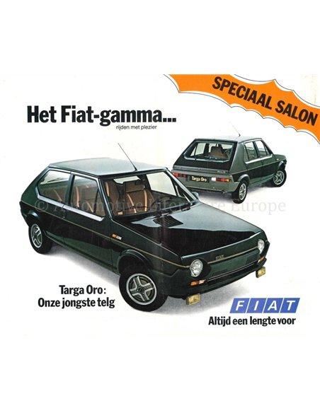 1980 FIAT PROGRAMMA BROCHURE NEDERLANDS