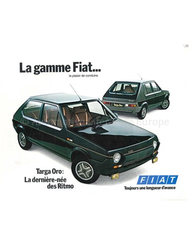 1980 FIAT PROGRAMMA BROCHURE FRANS