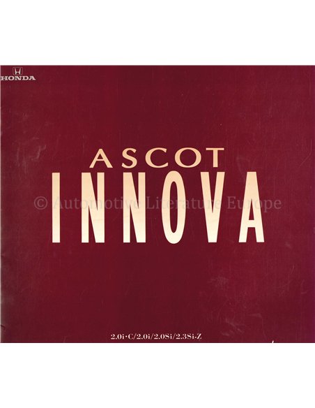 1993 HONDA ASCOT INNOVA BROCHURE JAPANESE