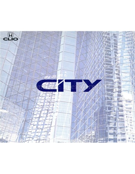 1992 HONDA CITY BROCHURE JAPANS