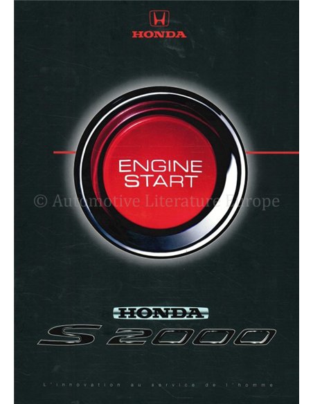 2000 HONDA S2000 BROCHURE FRANS