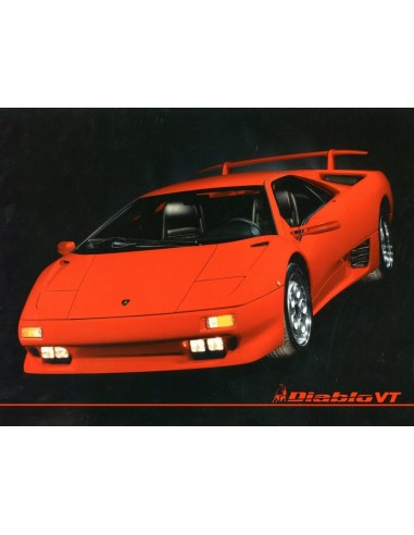 1993 LAMBORGHINI DIABLO VT LEAFLET ENGLELS