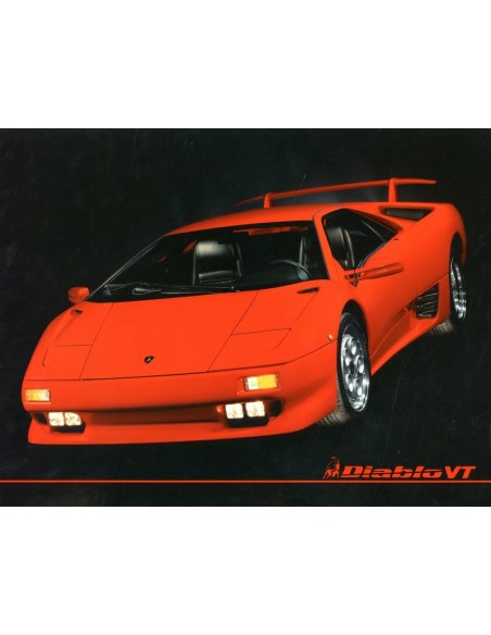 1993 LAMBORGHINI DIABLO VT LEAFLET ENGLELS
