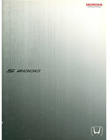 2003 HONDA S2000 BROCHURE JAPANS