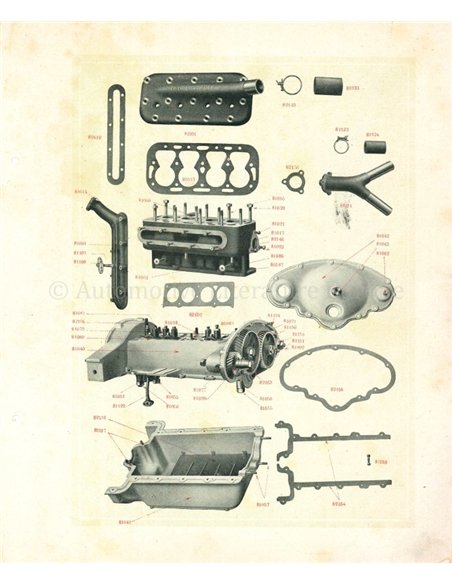 1924 CITROËN B10 SPARE PARTS BOOK FRENCH