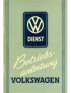 1952 VOLKSWAGEN KÄFER BETRIEBSANLEITUNG DEUTSCH