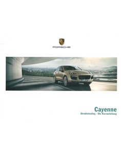 2015 PORSCHE CAYENNE VERKORT INSTRUCTIEBOEKJE DUITS