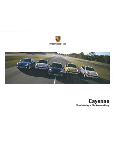 2011 PORSCHE CAYENNE VERKORT INSTRUCTIEBOEKJE DUITS