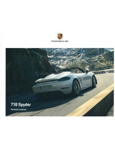 2020 PORSCHE 718 SPYDER HARDBACK BROCHURE ENGLISH