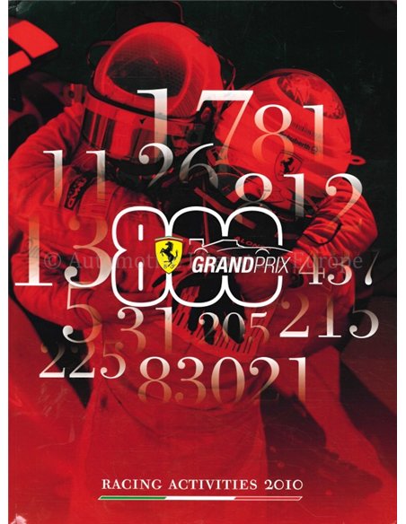 2010 FERRARI RACING ACTIVITIES JAHRBUCH ITALIENISCH | ENGLISCH