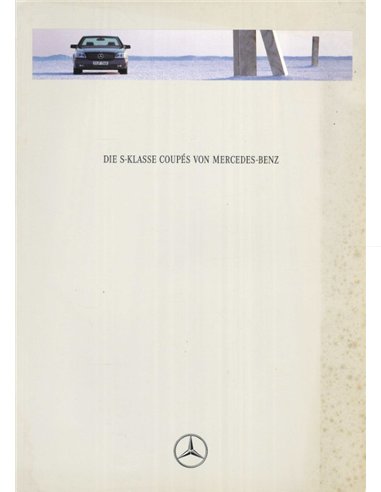 1994 MERCEDES BENZ S KLASSE COUPE PROSPEKT DEUTSCH