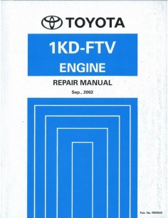 2002 TOYOTA LAND CRUISER | LANDCRUISER PRADO 1KD-FTV MOTOR WERKPLAATSHANDBOEK ENGELS