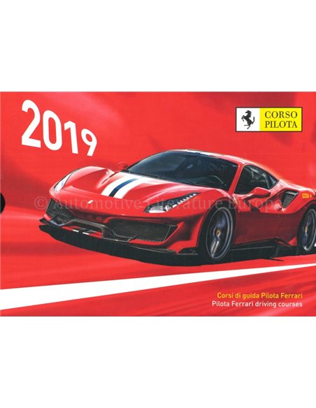2019 FERRARI CORSE PILOTA BROCHURE ITALIAANS | ENGELS