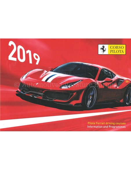 2019 FERRARI CORSE PILOTA BROCHURE ITALIAANS | ENGELS