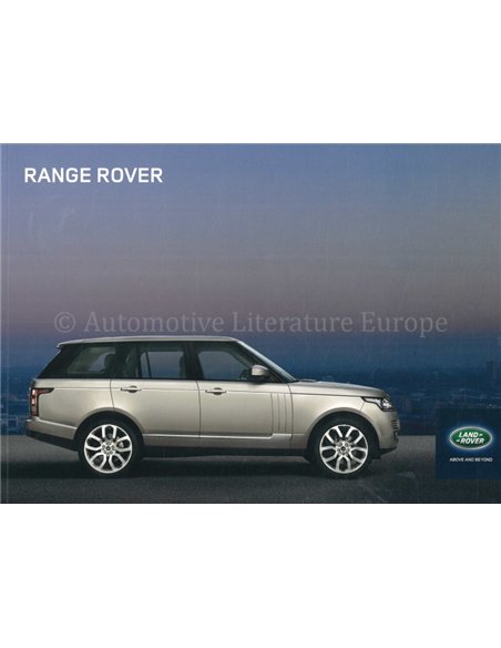2014 RANGE ROVER BROCHURE NEDERLANDS