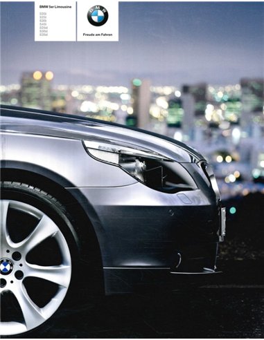 2004 BMW 5 SERIES SALOON BROCHURE GERMAN