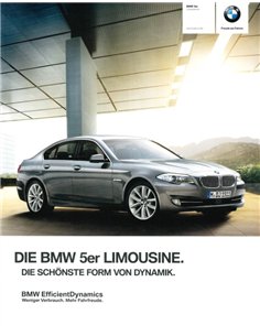 2012 BMW 5ER LIMOUSINE PROSPEKT DEUTSCH