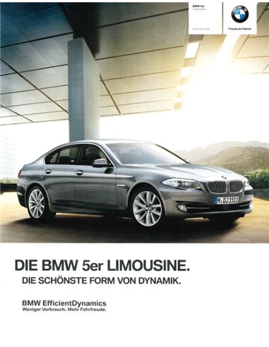 2012 BMW 5 SERIES SALOON BROCHURE GERMAN