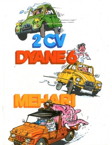 1979 CITROEN 2CV DYANE MEHARI BROCHURE SPAANS